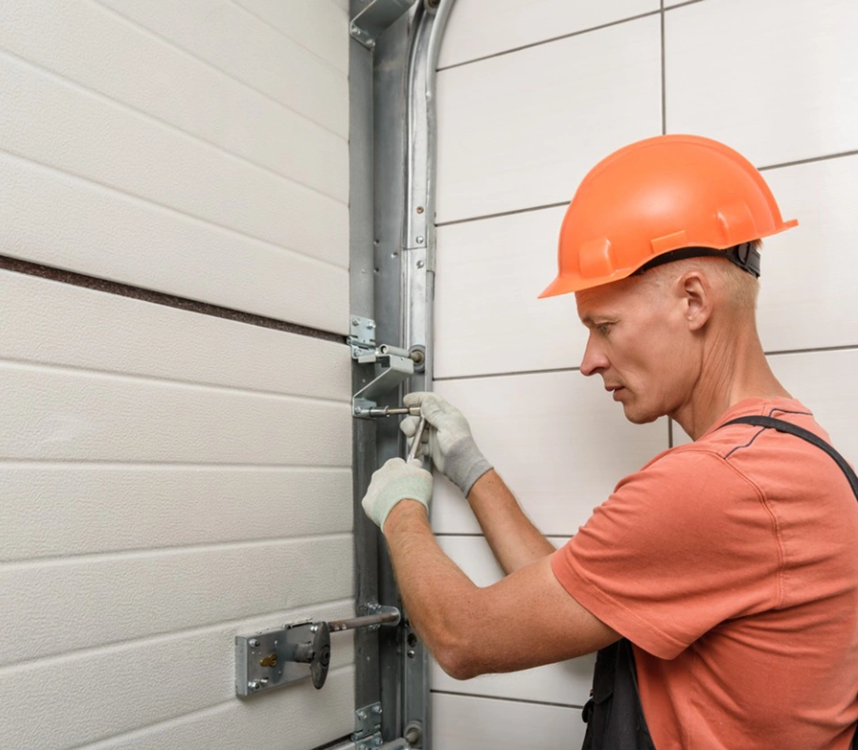 the-worker-is-installing-lift-gates-in-the-garage